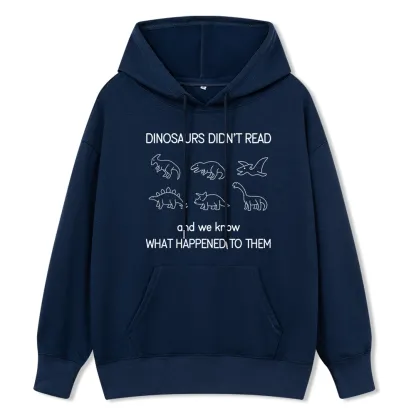 Pagewings Dinosaur Didn't Read Book Unisex Classic Hoodie