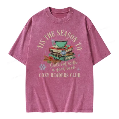 Pagewings To Chill Out With A Good Book Unisex Washed T-shirt