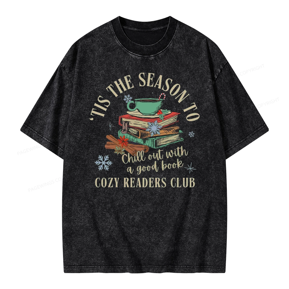 Pagewings To Chill Out With A Good Book Unisex Washed T-shirt