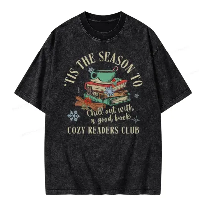 Pagewings To Chill Out With A Good Book Unisex Washed T-shirt