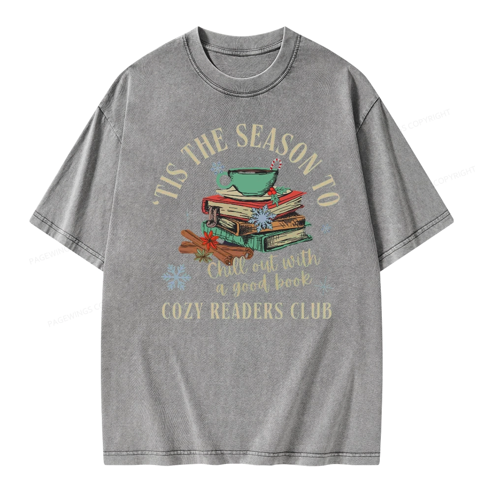 Pagewings To Chill Out With A Good Book Unisex Washed T-shirt