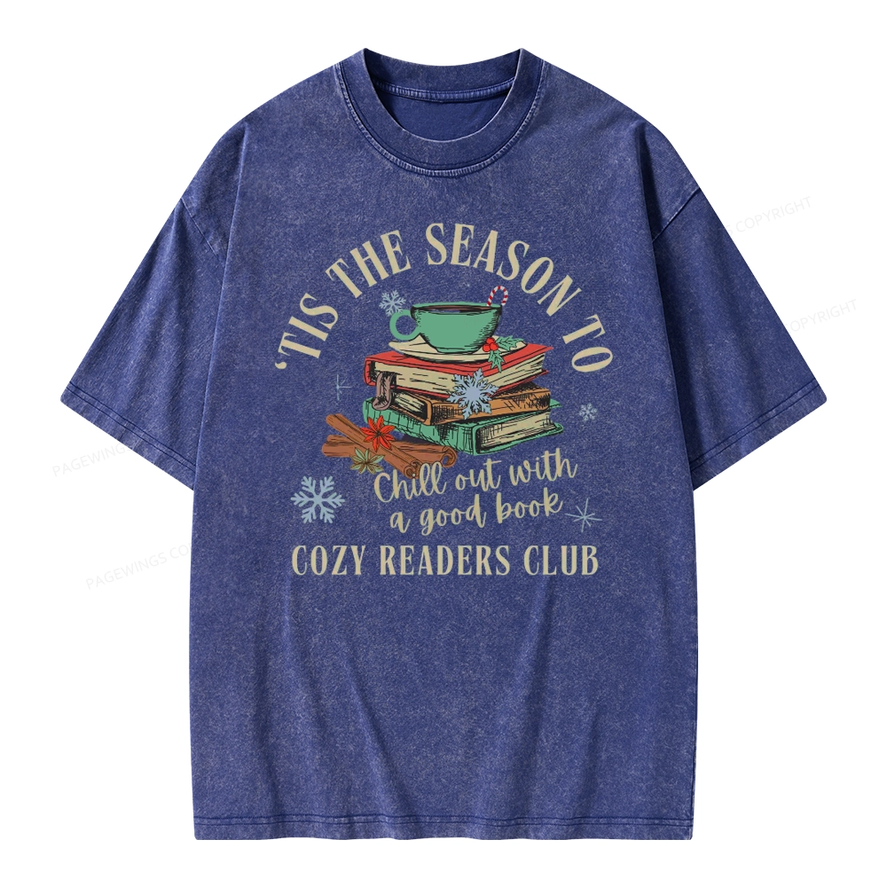 Pagewings To Chill Out With A Good Book Unisex Washed T-shirt