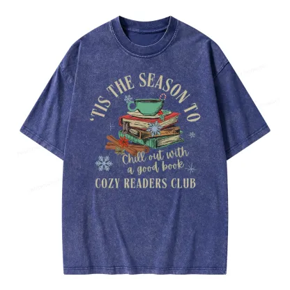 Pagewings To Chill Out With A Good Book Unisex Washed T-shirt