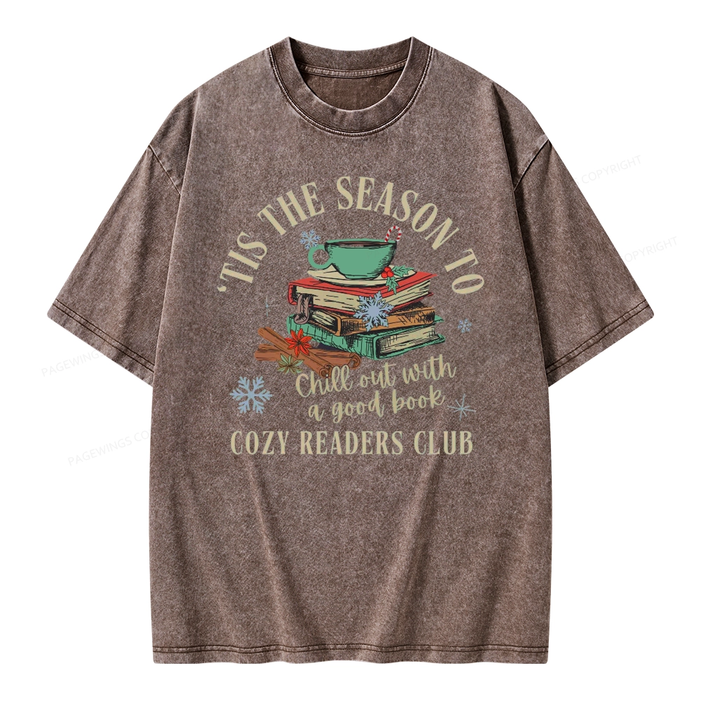 Pagewings To Chill Out With A Good Book Unisex Washed T-shirt