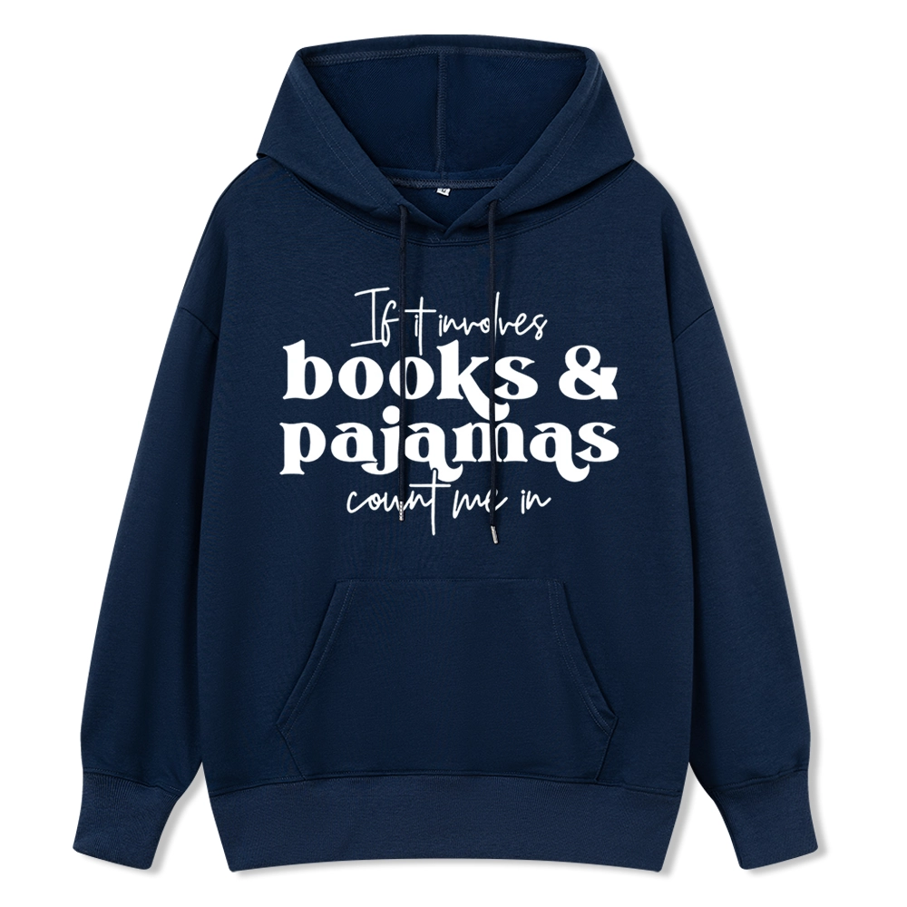 Pagewings Involves Books And Pajamas Count Me Unisex Classic Hoodie