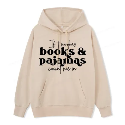 Pagewings Involves Books And Pajamas Count Me Unisex Classic Hoodie