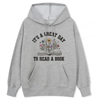 Pagewings It's Great Day to Read a Book Unisex Classic Hoodie