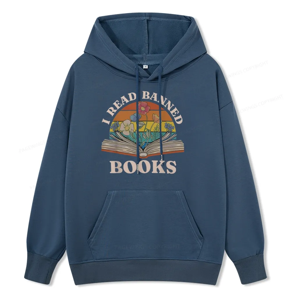 Pagewings I Read Banned Books Unisex Classic Hoodie