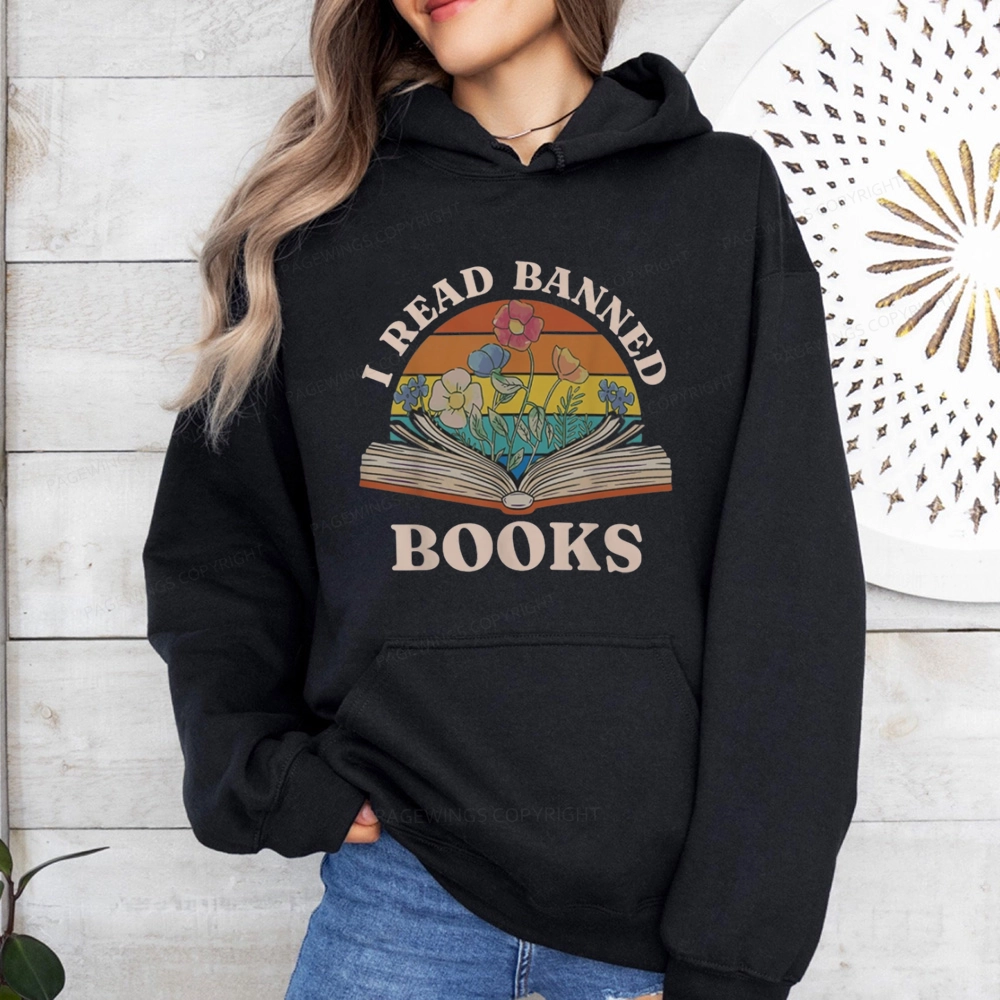 Pagewings I Read Banned Books Unisex Classic Hoodie
