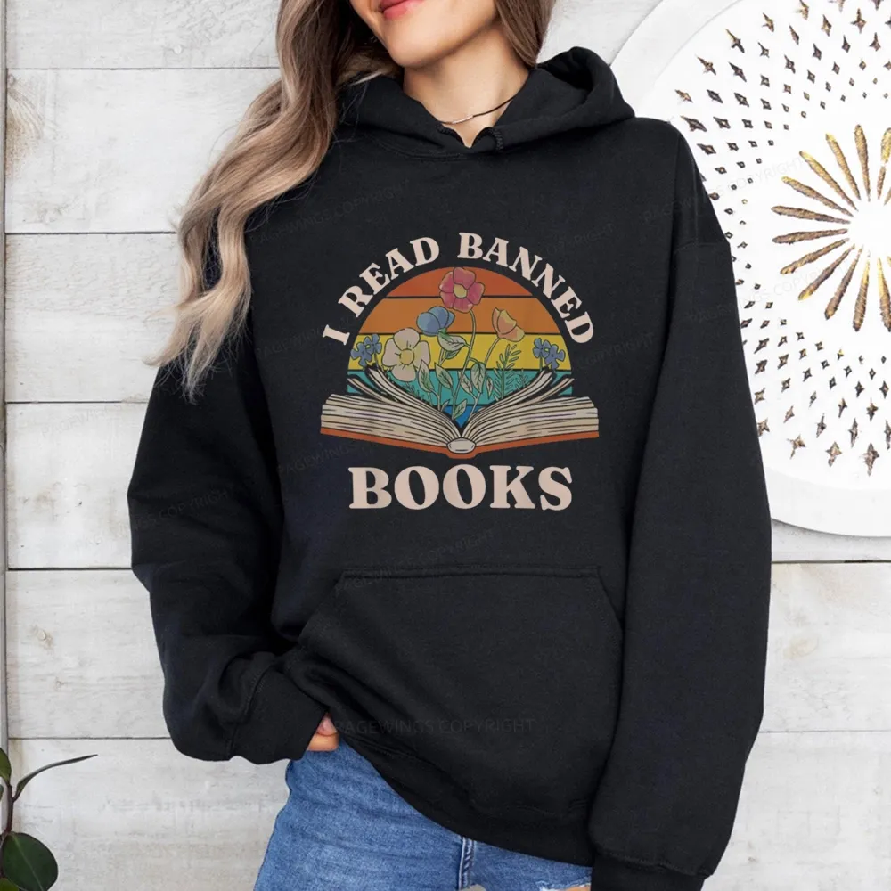 Pagewings I Read Banned Books Unisex Classic Hoodie
