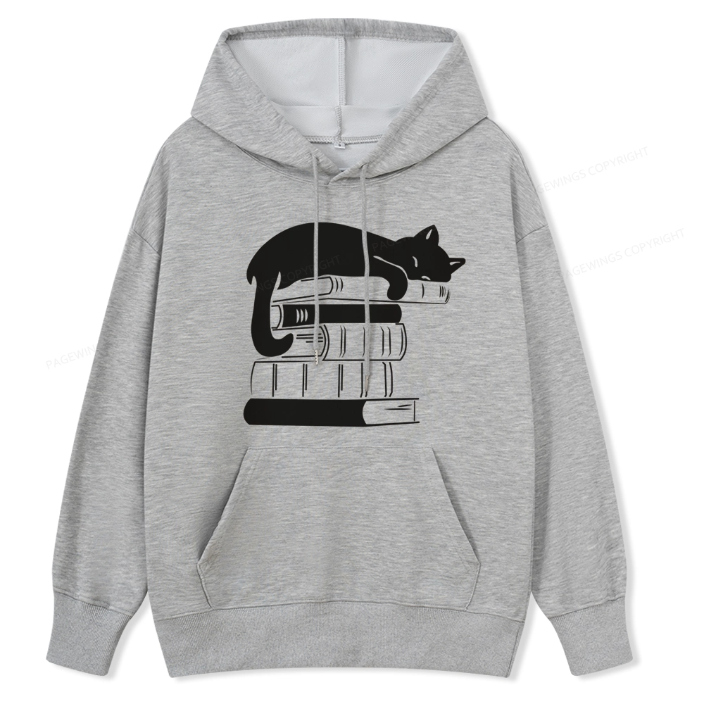 Pagewings Books And Cats Unisex Classic Hoodie