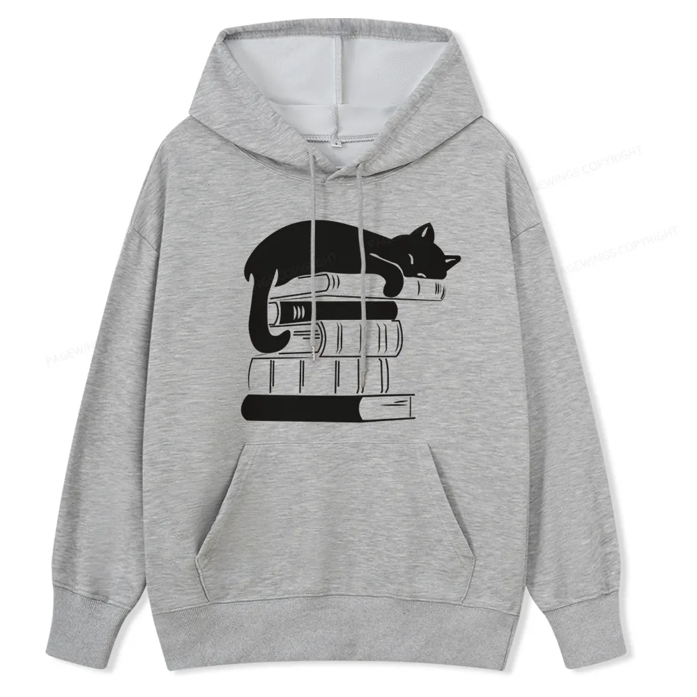 Pagewings Books And Cats Unisex Classic Hoodie