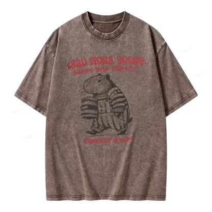 Pagewings Read More Books Before Your Tbr Pile Unisex Washed T-shirt