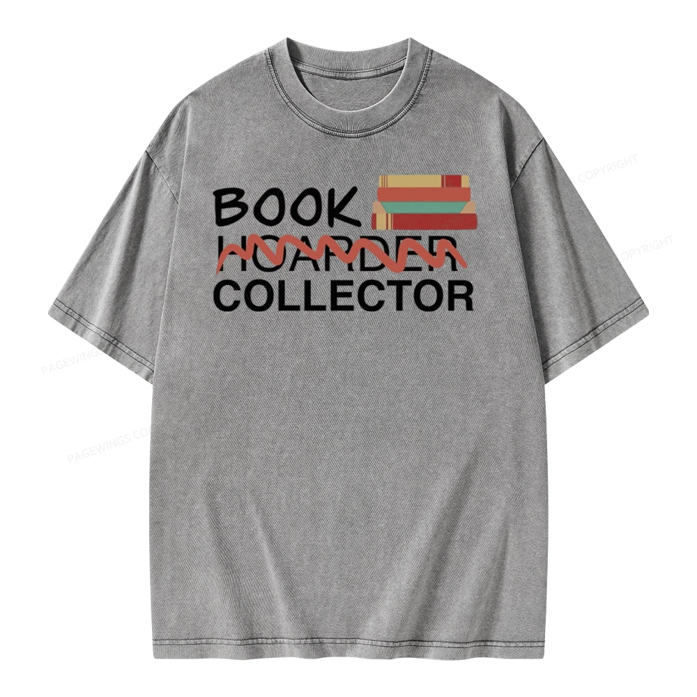 Pagewings Book Collector Unisex Washed T-shirt