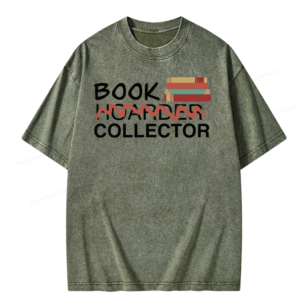 Pagewings Book Collector Unisex Washed T-shirt