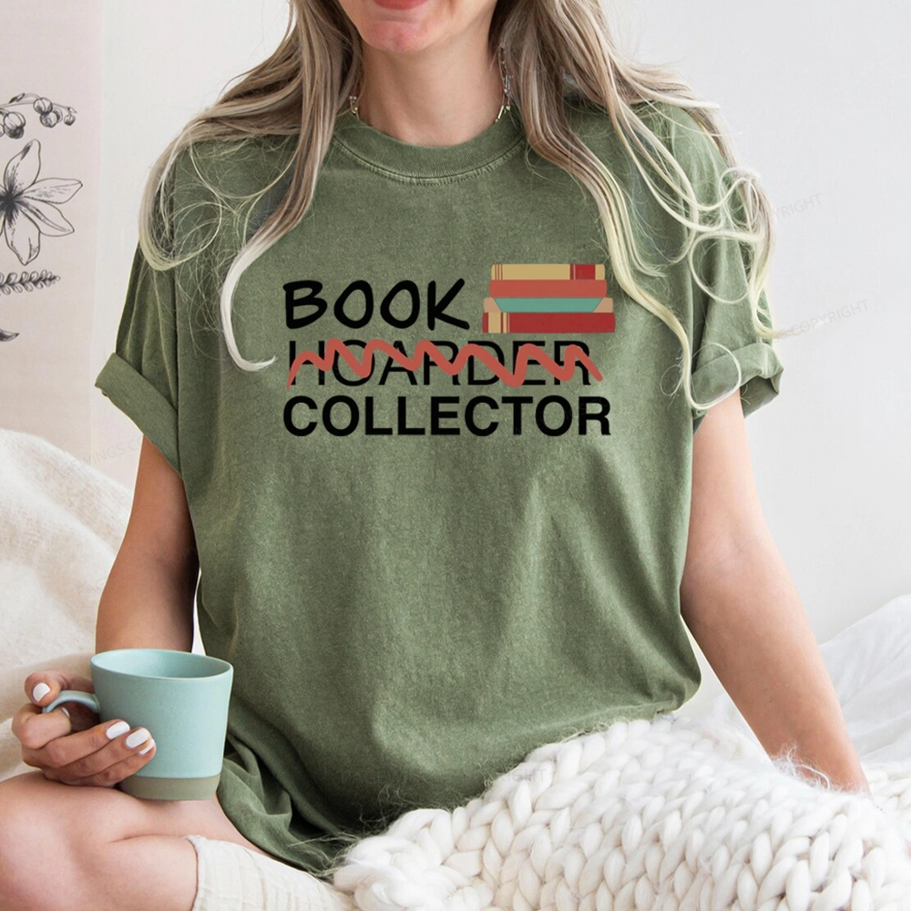 Pagewings Book Collector Unisex Washed T-shirt
