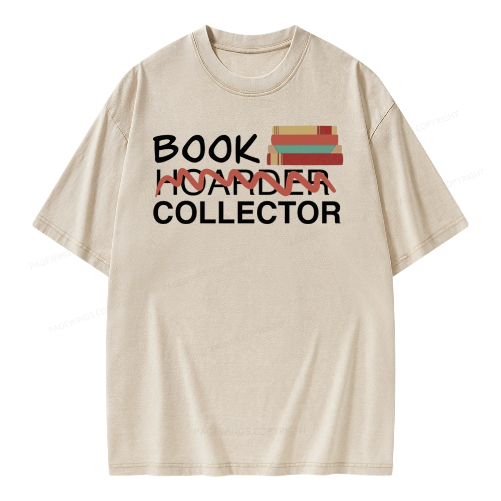 Pagewings Book Collector Unisex Washed T-shirt