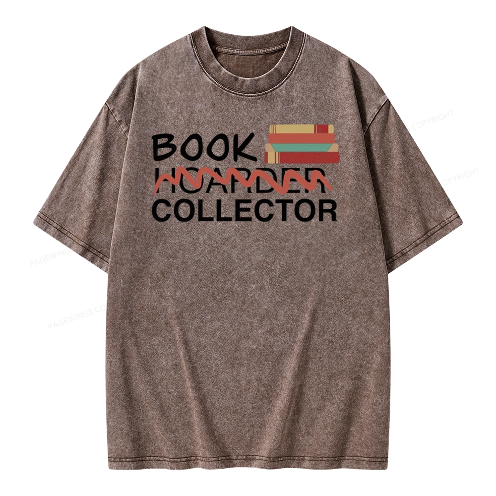 Pagewings Book Collector Unisex Washed T-shirt