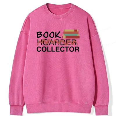 Pagewings Book Collector Unisex Washed Sweatshirt