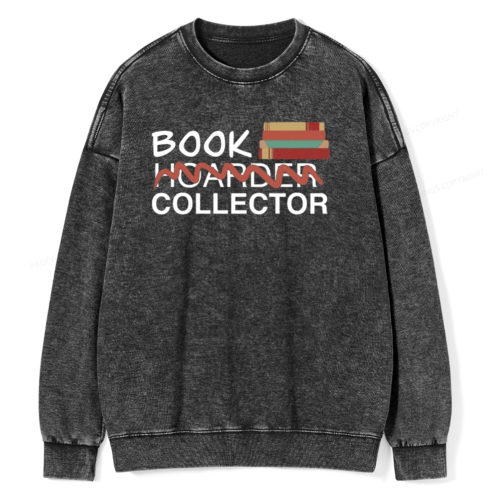 Pagewings Book Collector Unisex Washed Sweatshirt