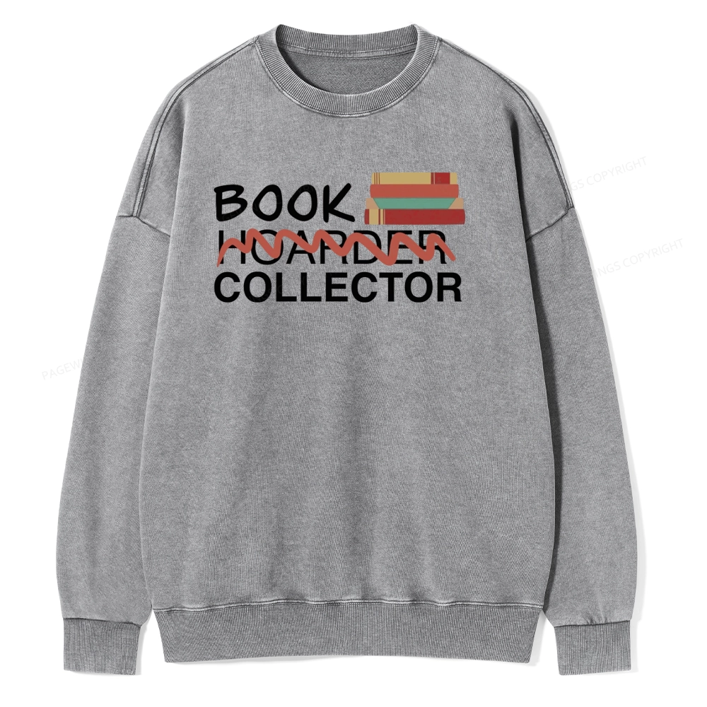 Pagewings Book Collector Unisex Washed Sweatshirt