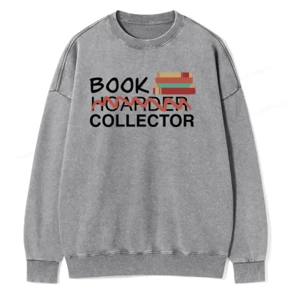 Pagewings Book Collector Unisex Washed Sweatshirt