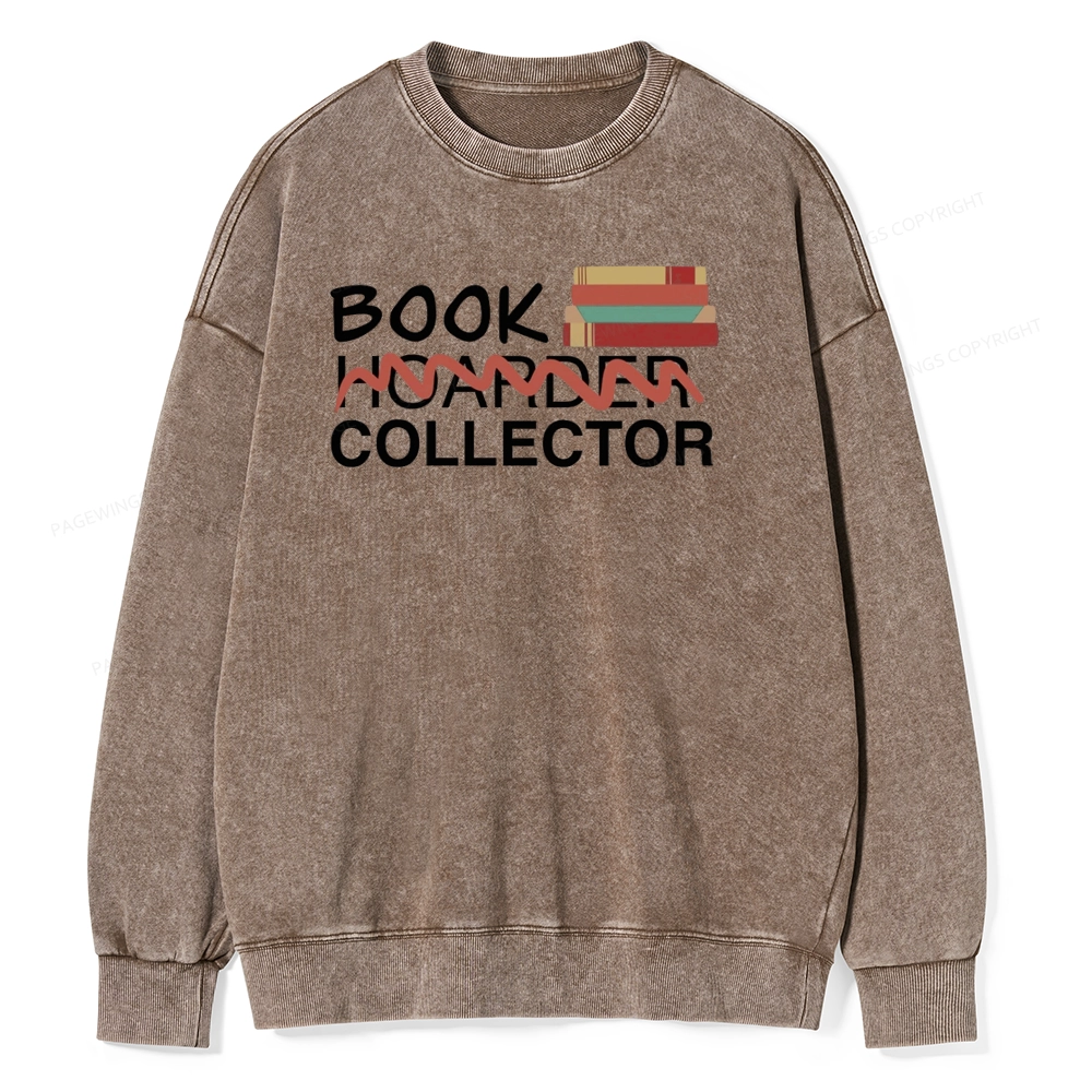 Pagewings Book Collector Unisex Washed Sweatshirt