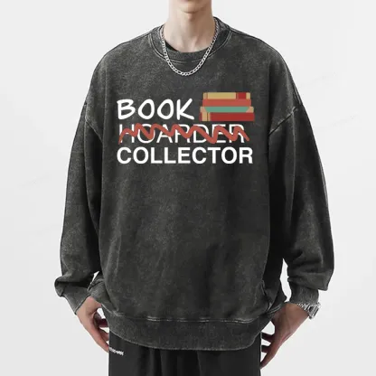 Pagewings Book Collector Unisex Washed Sweatshirt