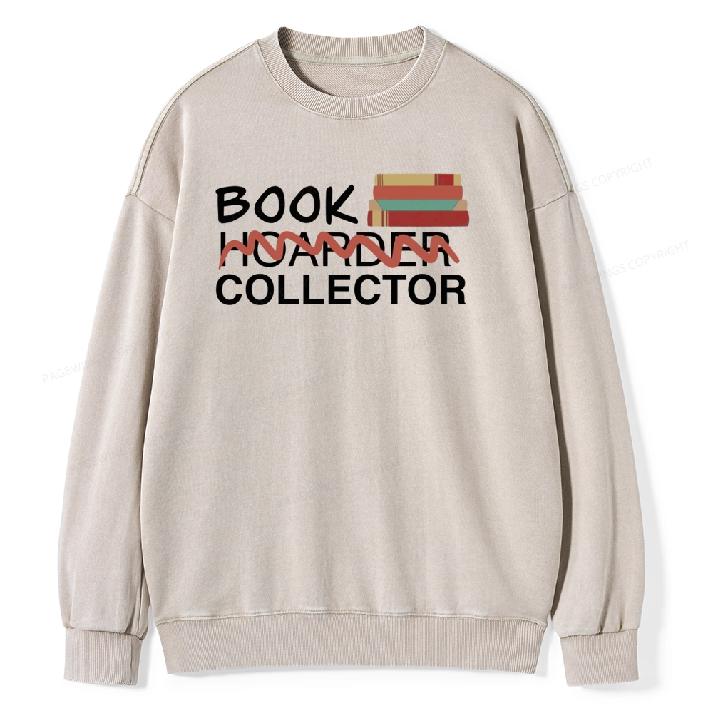 Pagewings Book Collector Unisex Washed Sweatshirt