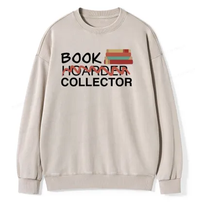 Pagewings Book Collector Unisex Washed Sweatshirt