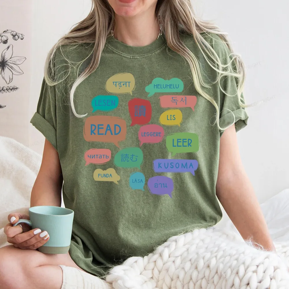 Pagewings Express Your Love for Books Unisex Washed T-shirt
