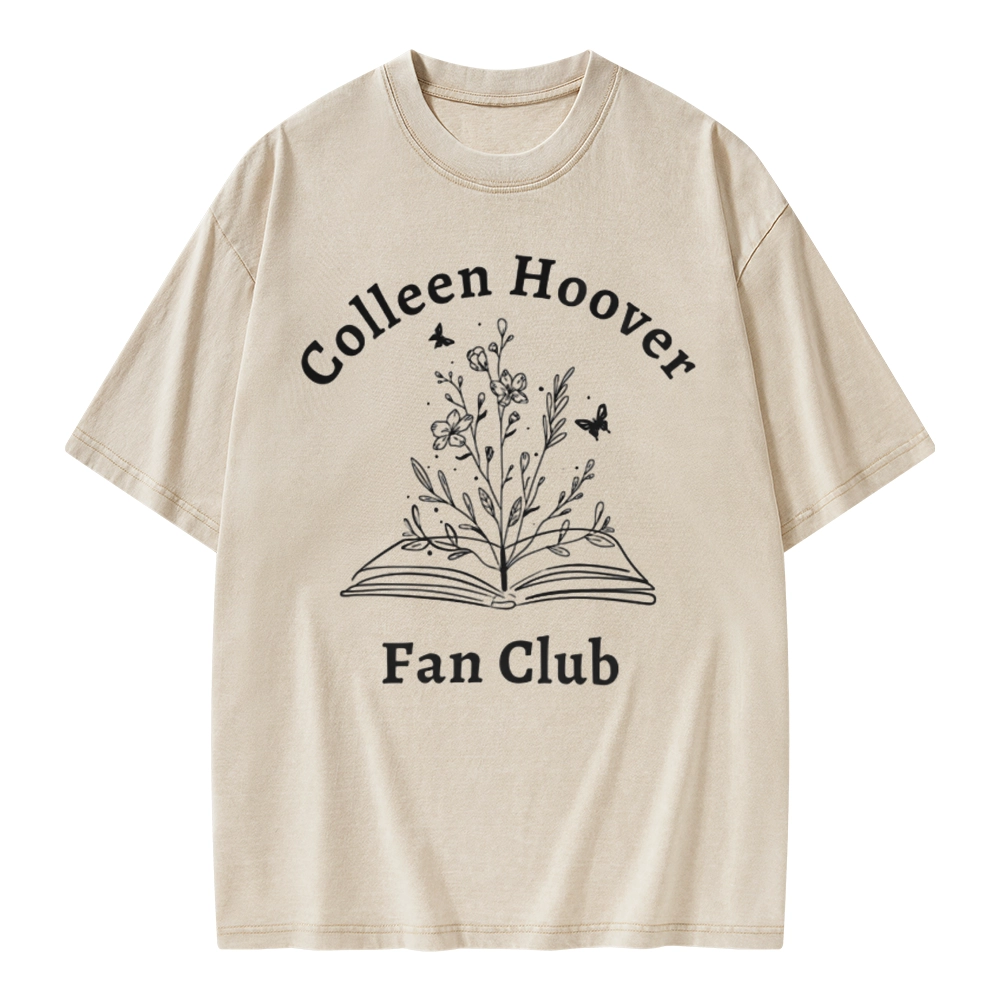 Pagewings Colleen Hoover Fan Club Unisex Washed T-shirt