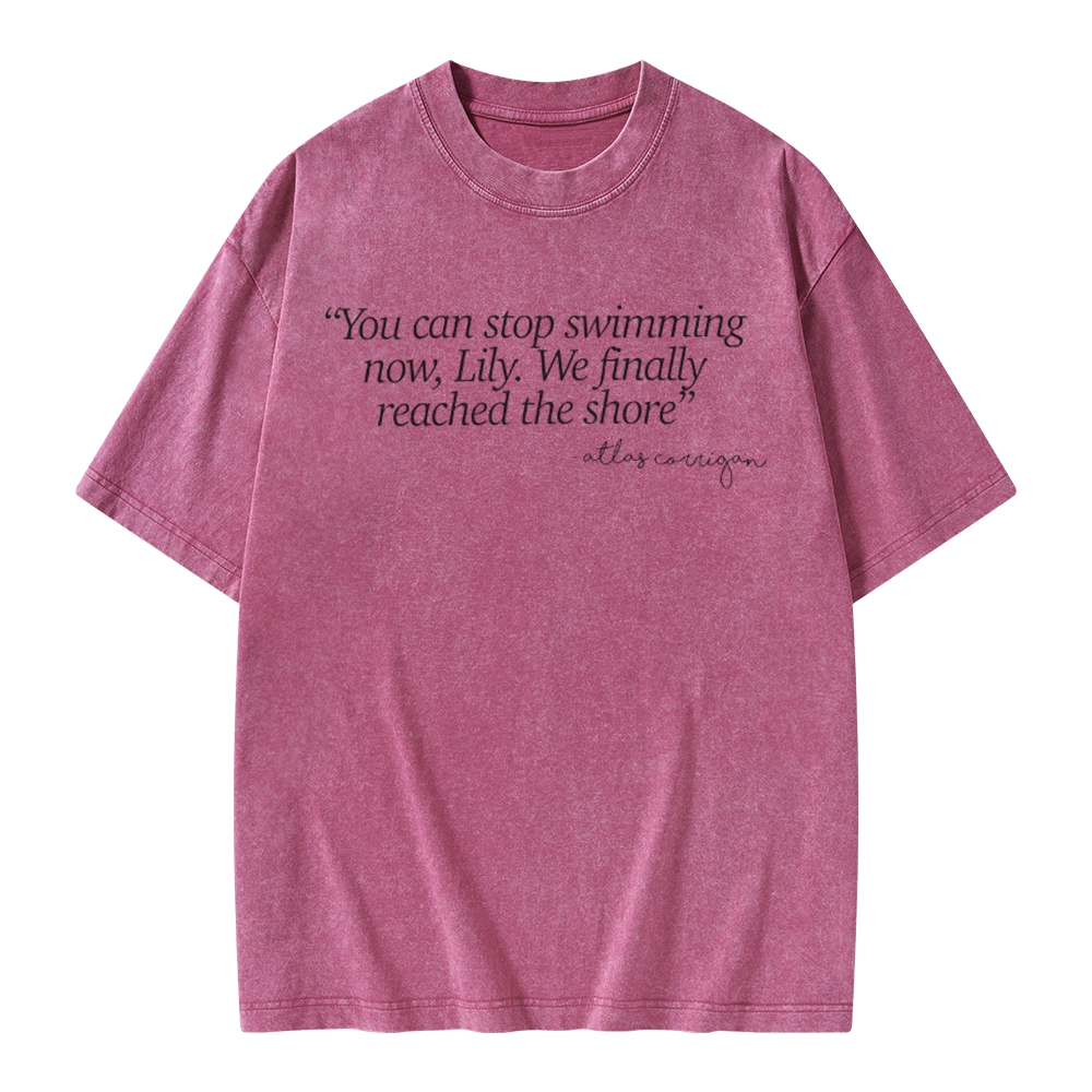 Pagewings It Ends With Us Unisex Washed T-shirt