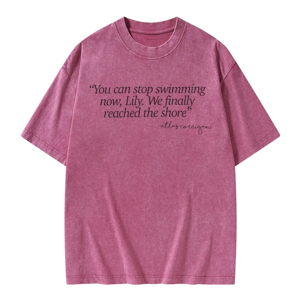 Pagewings It Ends With Us Unisex Washed T-shirt