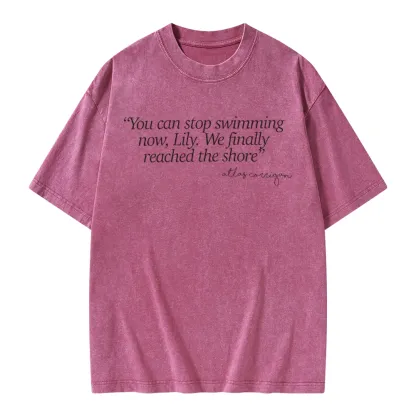 Pagewings It Ends With Us Unisex Washed T-shirt