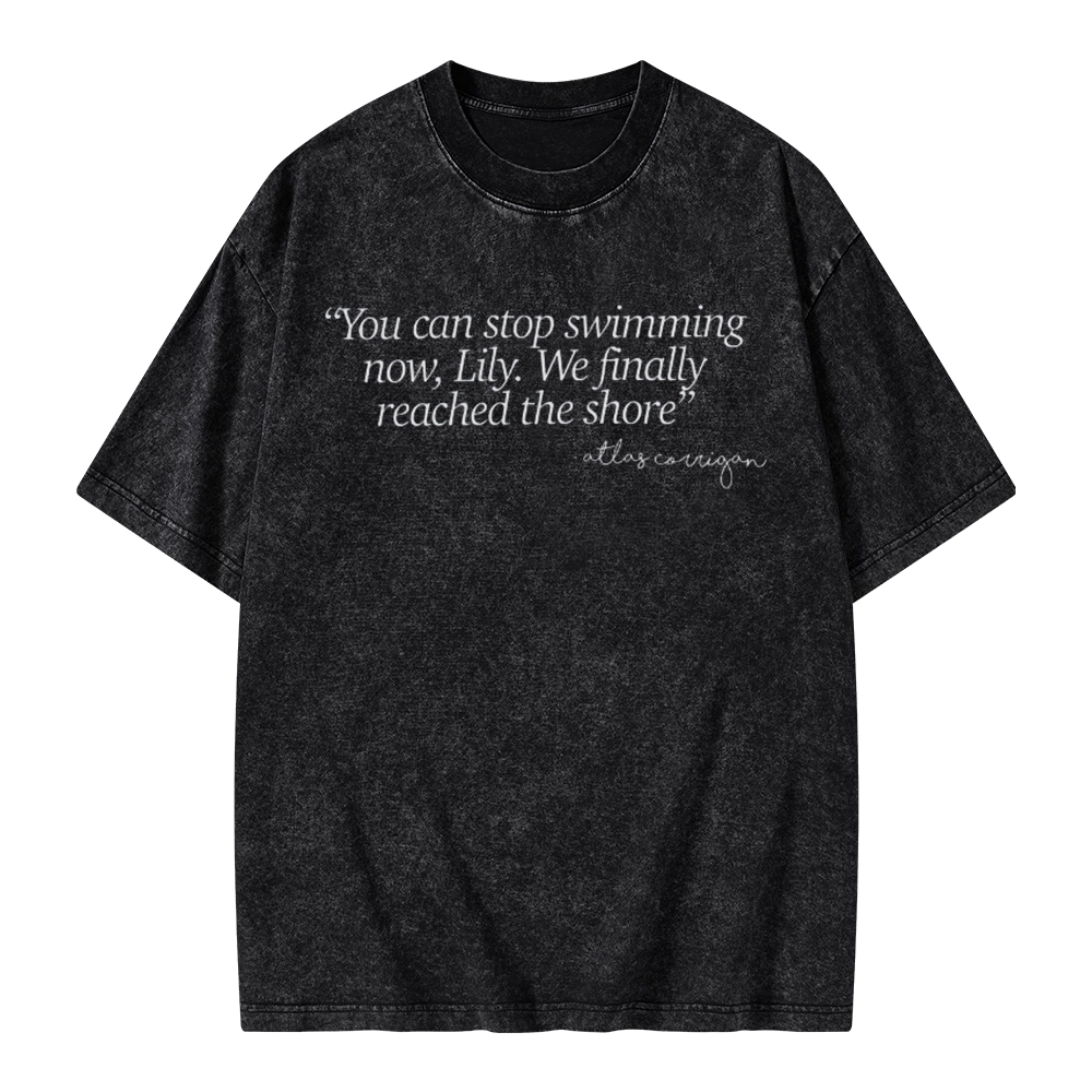 Pagewings It Ends With Us Unisex Washed T-shirt