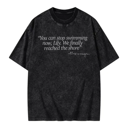 Pagewings It Ends With Us Unisex Washed T-shirt