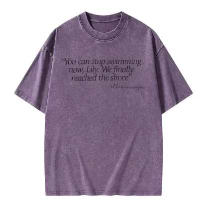 Pagewings It Ends With Us Unisex Washed T-shirt