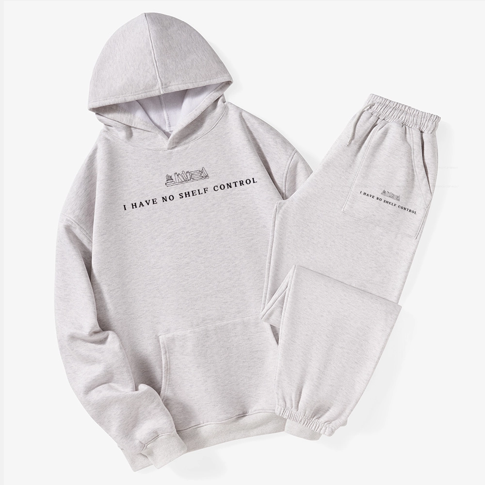 Pagewings I Have No Shelf Control Unisex Fleece Hoodie Set