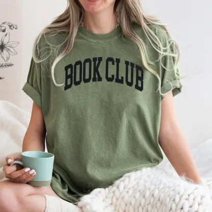 Pagewings Minimalist Book Club Unisex Washed T-shirt