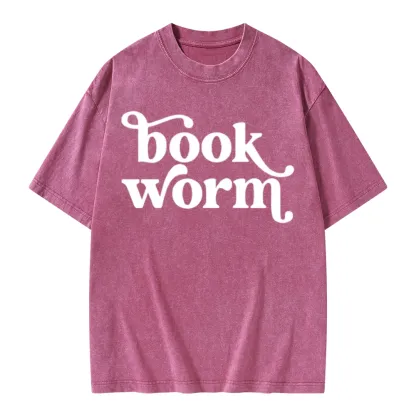 Pagewings Book Worm Unisex Washed T-shirt
