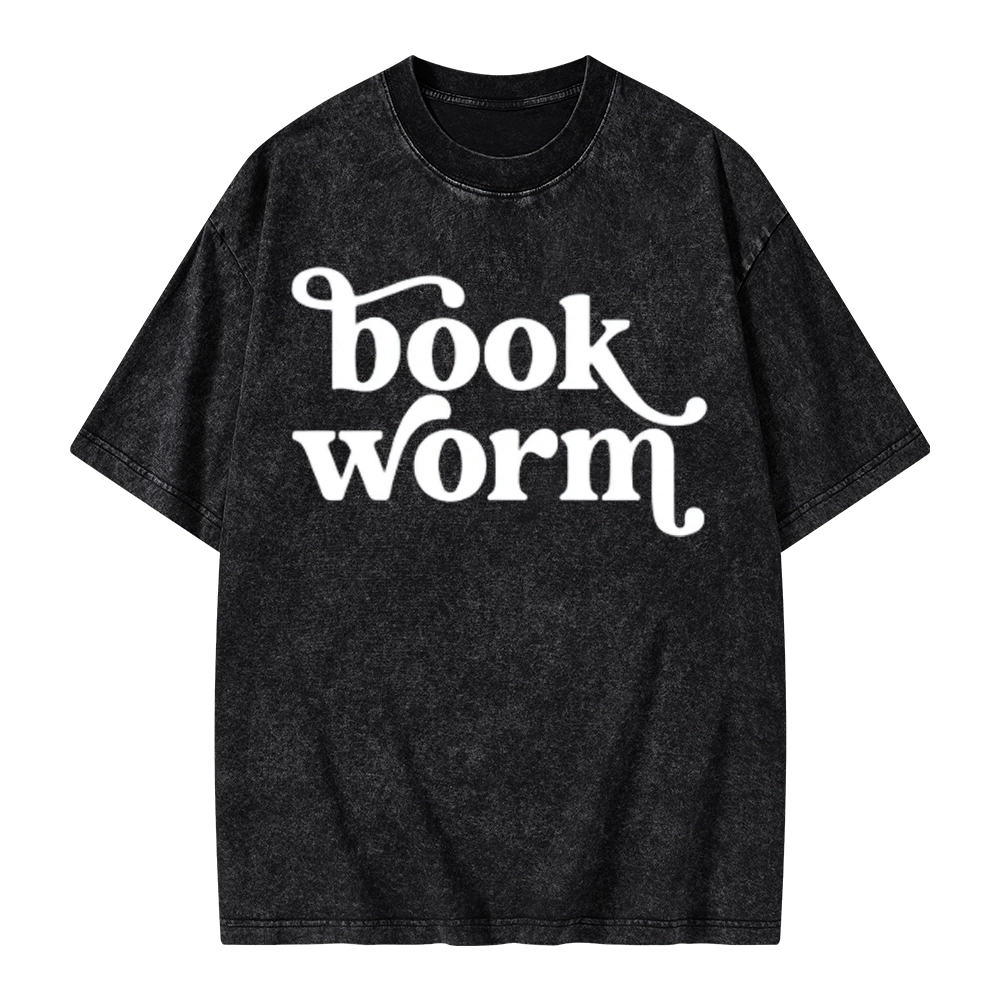 Pagewings Book Worm Unisex Washed T-shirt