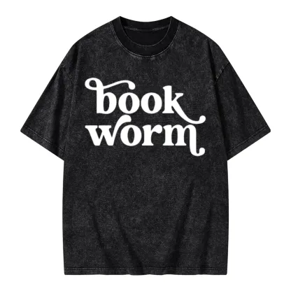 Pagewings Book Worm Unisex Washed T-shirt