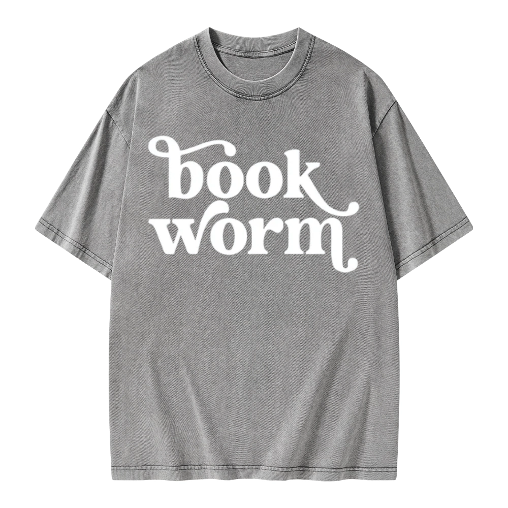 Pagewings Book Worm Unisex Washed T-shirt