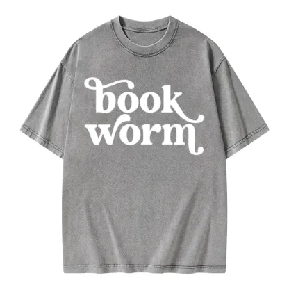 Pagewings Book Worm Unisex Washed T-shirt