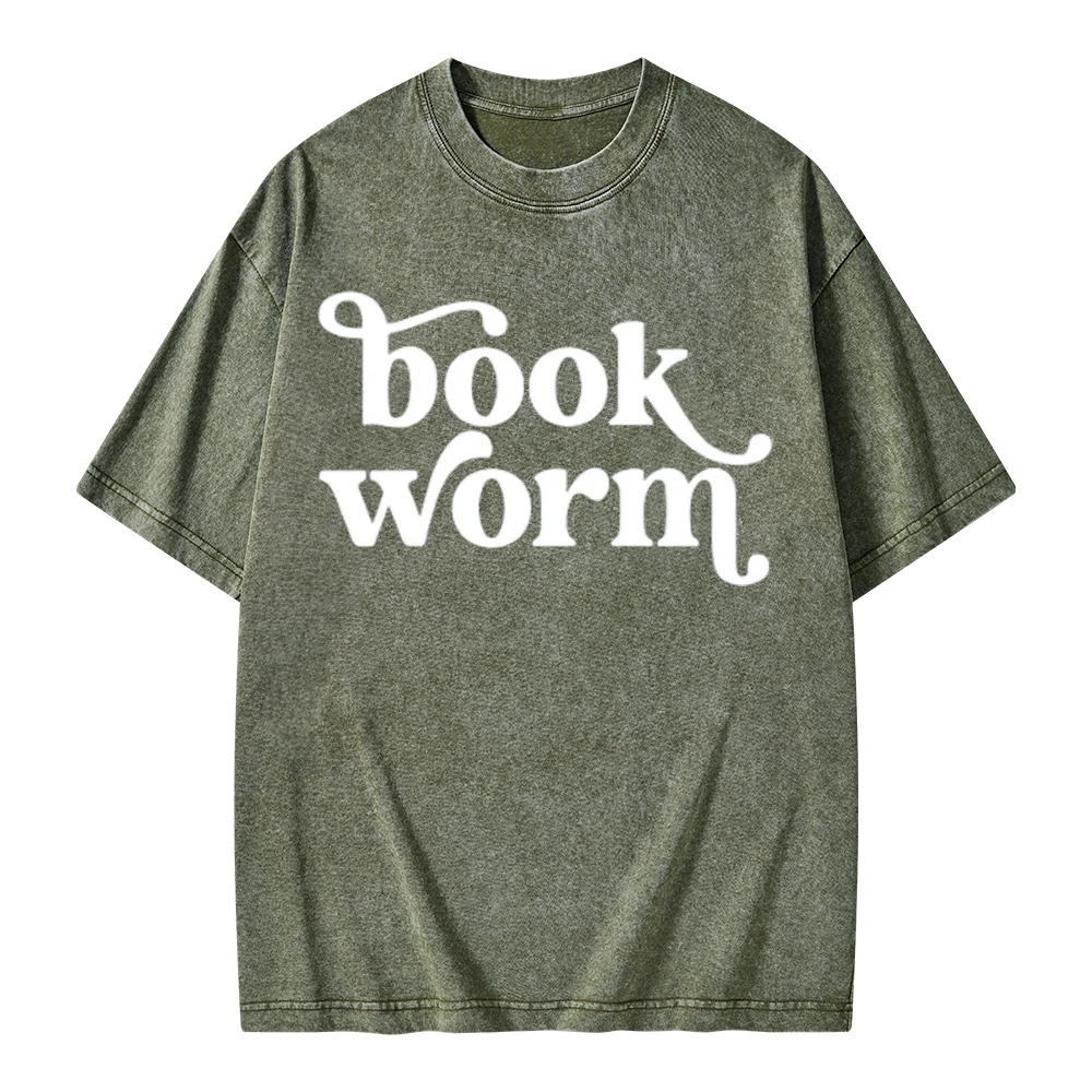 Pagewings Book Worm Unisex Washed T-shirt