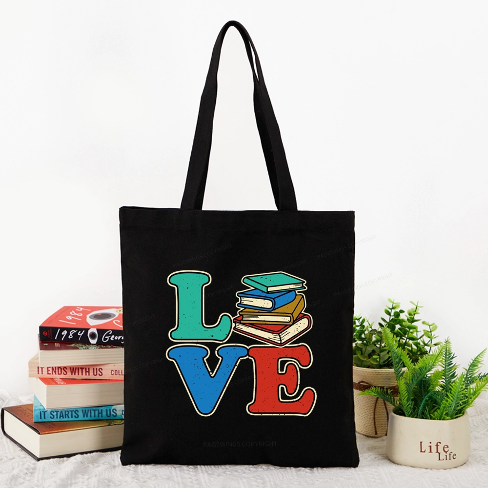 Pagewings Book Lovers Tote Bag