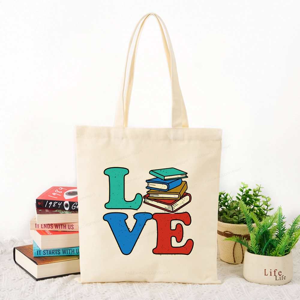 Pagewings Book Lovers Tote Bag