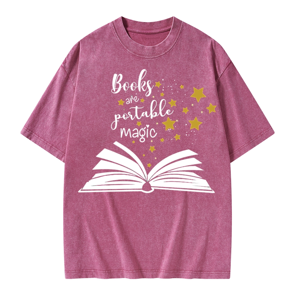 Pagewings Book Are Portable Magic Unisex Washed T-shirt