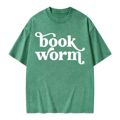 Pagewings Book Worm Unisex Washed T-shirt
